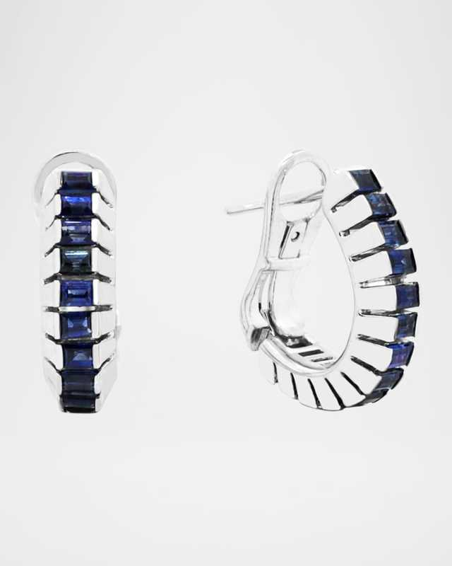 Merriyah Sapphire 18k Edge Earrings